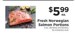 ShopRite Fresh Norwegian Salmon Portions offer