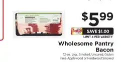 ShopRite Wholesome Pantry Bacon offer