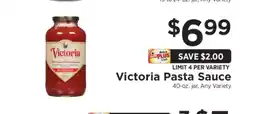 ShopRite Victoria Pasta Sauce offer