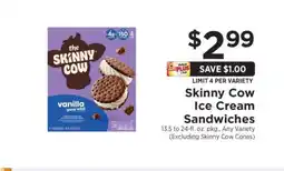 ShopRite Skinny Cow Ice Cream Sandwiches offer