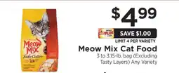 ShopRite Meow Mix Cat Food offer