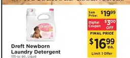 ShopRite Dreft Newborn Laundry Detergent offer