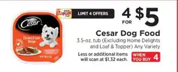 ShopRite Cesar Dog Food offer