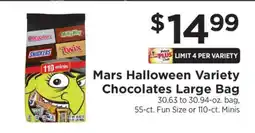 ShopRite Mars Halloween Variety Chocolates Large Bag offer