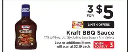 ShopRite Kraft BBQ Sauce offer
