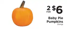 ShopRite Baby Pie Pumpkins offer