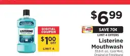 ShopRite Listerine Mouthwash offer