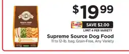 ShopRite Supreme Source Dog Food offer