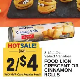 Food Lion FOOD LION CRESCENT OR CINNAMON ROLLS offer