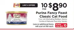 ShopRite Purina Fancy Feast Classic Cat Food offer