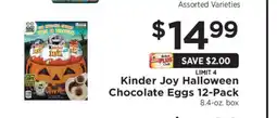 ShopRite Kinder Joy Halloween Chocolate Eggs 12-Pack offer
