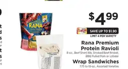 ShopRite Rana Premium Protein Ravioli offer