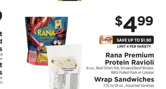 ShopRite Rana Premium Protein Ravioli offer