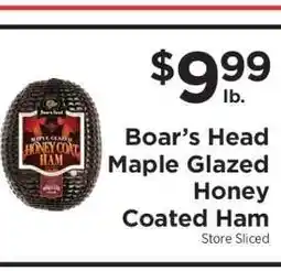 ShopRite Boar's Head Maple Glazed Honey Coated Ham offer