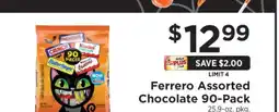 ShopRite Ferrero Assorted Chocolate 90-Pack offer