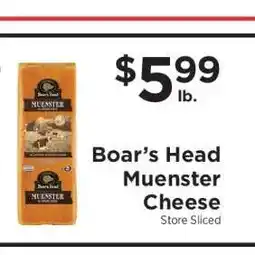 ShopRite Boar's Head Muenster Cheese offer