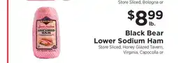 ShopRite Black Bear Lower Sodium Ham offer