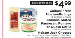 ShopRite Galbani Fresh Mozzarella Logs offer