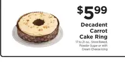 ShopRite Decadent Carrot Cake Ring offer