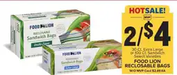 Food Lion FOOD LION RECLOSABLE BAGS offer