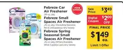 ShopRite Febreze Air Fresheners offer