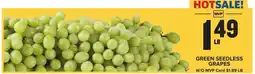 Food Lion Green Seedless Grapes offer