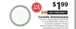 ShopRite Corelle Dinnerware offer