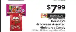 ShopRite Hershey’s Halloween Assorted Miniatures Candy offer