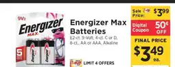 ShopRite Energizer Max Batteries offer