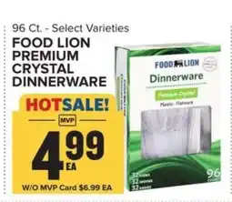 Food Lion Food Lion Premium Crystal Dinnerware offer
