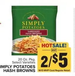 Food Lion Simply Potatoes Hash Browns offer