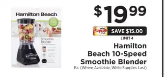 ShopRite Hamilton Beach 10-Speed Smoothie Blender offer