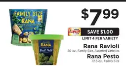 ShopRite Rana Ravioli / Rana Pesto offer