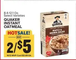 Food Lion Quaker Instant Oatmeal offer