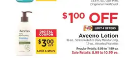 ShopRite Aveeno Lotion offer