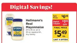 ShopRite Hellmann's Real Mayonnaise offer