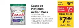 ShopRite Cascade Platinum Action Pacs offer