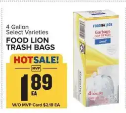 Food Lion FOOD LION TRASH BAGS offer