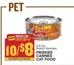 Food Lion Friskies Canned Cat Food offer