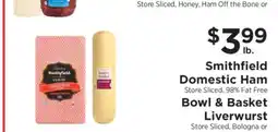 ShopRite Smithfield Domestic Ham offer