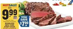 Food Lion Boneless New York Strip Steak offer