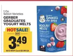 Food Lion Gerber Graduates Yogurt Melts offer