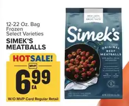 Food Lion Simek's Meatballs offer