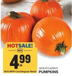 Food Lion Jack-O-Lantern Pumpkins offer
