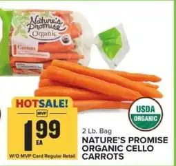 Food Lion Nature's Promise Organic Cello Carrots offer
