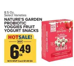 Food Lion NATURE’S GARDEN PROBIOTIC YOGGIES FRUIT YOGURT SNACKS offer