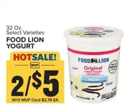 Food Lion FOOD LION YOGURT offer