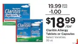 Kroger Claritin Allergy Tablets or Capsules offer