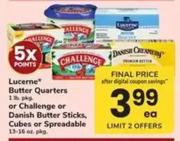 Safeway Lucerne Butter Quarters offer