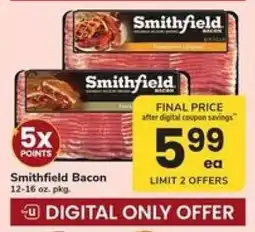 Safeway Smithfield Bacon offer
